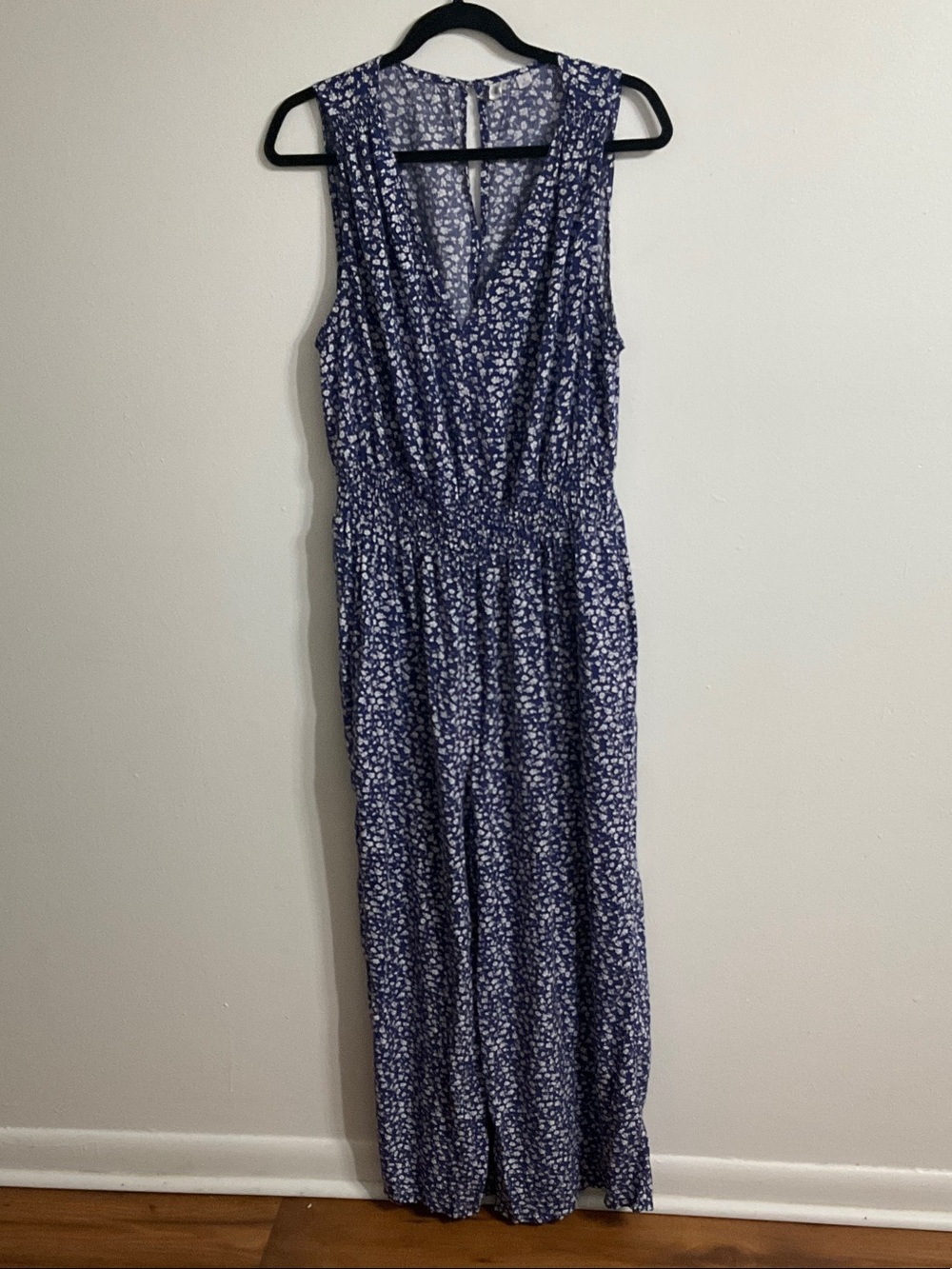 Gap Factory Floral Flowy Jumpsuit SZ XL